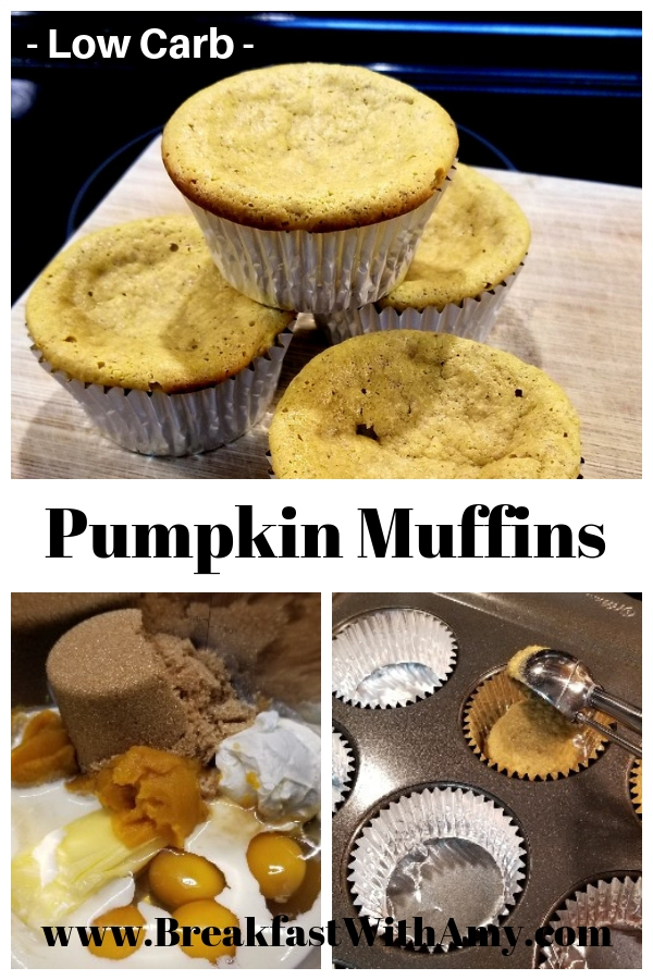 Low Carb Pumpkin Muffins - These low carb keto friendly muffins are sure to satisfy that fall pumpkin flavor..
