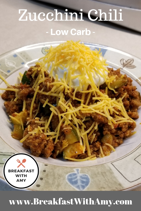 Low Carb Zucchini Chili Breakfast With Amy