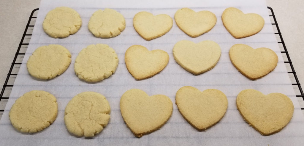 Valentine's Day Low Carb Cut Out Cookies Cooling Rack