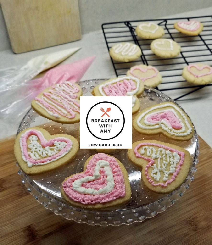 Valentine's Day Low Carb Cut Out Cookies